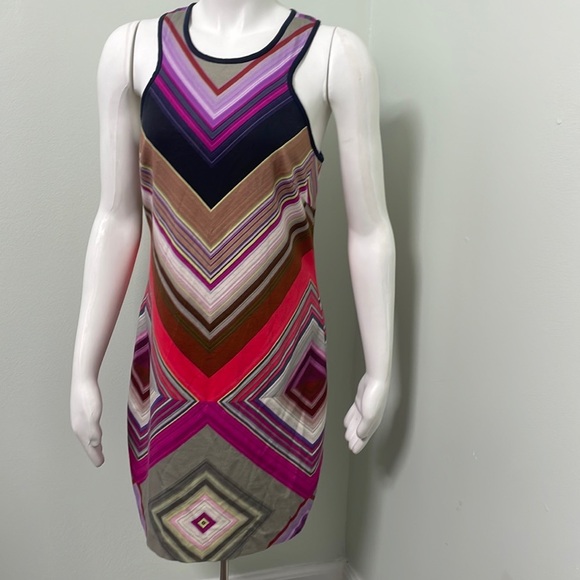 Trina Turk Dress Chevron Cruise - Picture 2 of 8
